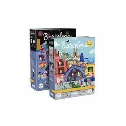 Londji Dwustronne puzzle dla dzieci, Barcelona - Dzień i Noc | - Puzzle - miniaturka - grafika 1