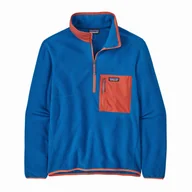 Bluzy sportowe męskie - Męska bluza Patagonia M's Microdini 1/2 Zip P/O Rozmiar: XL / Kolor: niebieski - miniaturka - grafika 1