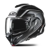 Kaski motocyklowe - Kask Szczękowy HJC F100 Reef Czarny/SzaryXL - miniaturka - grafika 1