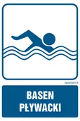 Systemy ekspozycyjne i znaki informacyjne - RD007 BASEN PŁYWACKI, FN - FOLIA SAMOPRZYLEPNA; (200X300MM) - miniaturka - grafika 1