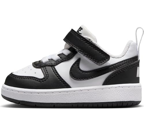 Nike Niemowlęta chłopcy Court Borough Low Recraft buty dla niemowląt i małych dzieci, biały/czarny, rozmiar 17 EU, biały/czarny, 17 EU