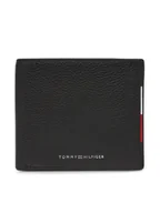 Portfele - Tommy Hilfiger Portfel męski Central Cc And Coin AM0AM13514 Czarny - miniaturka - grafika 1