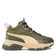 Sneakersy damskie - Sneakersy Puma Cassia Via Mid 391309 07 Khaki - miniaturka - grafika 1
