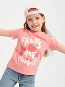 Koszulki dla dziewczynek - Sinsay - Koszulka - różowy - miniaturka - grafika 1