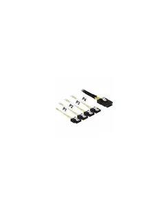 Delock mSAS SFF-8087> 4xSATA 7Pin 1m (85731) - Adaptery i przejściówki - miniaturka - grafika 1