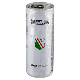 Legia Warszawa Zero Cukru Napój energetyzujący gazowany 250 ml - Napoje energetyczne i izotoniczne - miniaturka - grafika 1