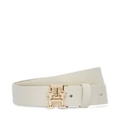 Paski - Pasek Damski Tommy Hilfiger Th Logo 2.5 AW0AW17496 Écru - miniaturka - grafika 1