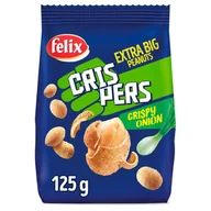Inne przekąski suche - Intersnack Poland Sp. z o.o. Orzeszki ziemne Felix Crispers smażone w skorupce o smaku cebulowym 140 g - miniaturka - grafika 1