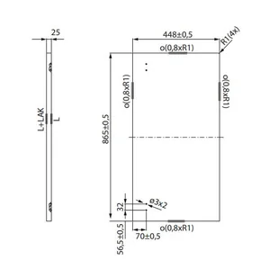 Cersanit City Meblowa ścianka boczna 44,8x2,5 cm biały S599-0164 - odbiór osobisty: Kraków, Świebodzin - Akcesoria łazienkowe - miniaturka - grafika 1