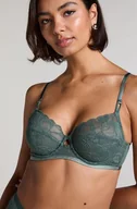 Biustonosze - Hunkemöller Biustonosz nieusztywniany z fiszbinami Sophia Zielony - miniaturka - grafika 1