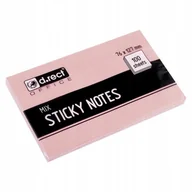 Etykiety samoprzylepne i bloki etykiet - NOTES SAMOPRZYLEPNY D.RECT 76x127mm MIX KOLOR - miniaturka - grafika 1