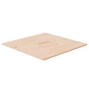 Kwadratowy blat do stolika, 70x70x1,5 cm, surowe drewno dębowe - Blaty meblowe i parapety okienne - miniaturka - grafika 1