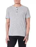 Koszulki męskie - camel active Męski T-shirt, Broken White, S - miniaturka - grafika 1