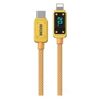 Pozostałe akcesoria do telefonów - WEKOME WDC-08 Vanguard Series - Kabel połączeniowy USB-C do Lightning Fast Charging PD 20W 1 m (Złoty) - miniaturka - grafika 1