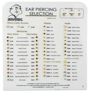 Piercing - Wzornik kolczyków złotych bez podstawki Studex - miniaturka - grafika 1