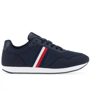 Buty Tommy Hilfiger Core Lo Runner FM0FM04504-DW5 - granatowe - Buty sportowe męskie - miniaturka - grafika 1
