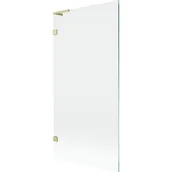 Parawany nawannowe - Mexen Lunar L parawan nawannowy 1-skrzydłowy 90 x 150 cm, transparent, złoty szczotkowany - 897L-090-000-55-00 - miniaturka - grafika 1