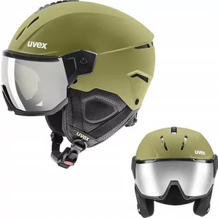 Uvex Kask narciarski Instinct Visor 56626030 Khaki - Kaski narciarskie - miniaturka - grafika 1