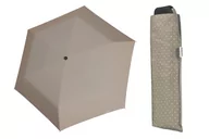Parasole - Wytrzymała Płaska Parasolka Doppler Carbonsteel, Szara W Kropki - miniaturka - grafika 1