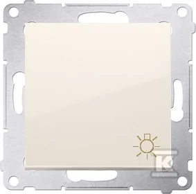 Kontakt KONTAKT_SIMON Przycisk zwierny światło SIMON 54 Kremowy DS1A.01/41 - Wyłączniki światła i elektryczne - miniaturka - grafika 1