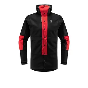 Haglöfs 605256_4UF L.I.M ZT SYNC 1 MID HOOD MĘSKA Kurtka TRUE BLACK/ZENITH RED Rozmiar L - Kurtki męskie - miniaturka - grafika 1