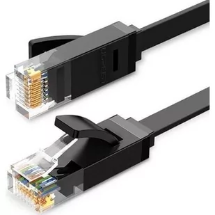 Ugreen Płaski kabel sieciowy UGREEN Ethernet RJ45 Cat.6 UTP 15m czarny UGR430BLK - Kable miedziane - miniaturka - grafika 2