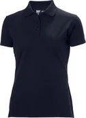 Koszulki i topy damskie - Helly Hansen Women's T-shirt HELLY HANSEN Manchester Polo, blue M - miniaturka - grafika 1