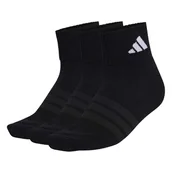 Skarpetki dla dzieci - Skarpetki adidas Cushioned Sportswear Ankle Socks 3 Pair Pack Black/Black/White L - miniaturka - grafika 1
