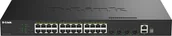 Switche - Switch D-Link SmartPro DGS-1530-28P - Switch - Smart - 24 x 10/100/1000 PoE+ + 4 x 10 Gigabit SFP+ - Desktop do montażu w szafie PoE+ 370 W DGS-1530-28P/E - miniaturka - grafika 1