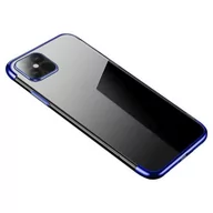 Etui i futerały do telefonów - Clear Color case żelowy pokrowiec etui z metaliczną ramką Samsung Galaxy S22+ (S22 Plus) niebieski - miniaturka - grafika 1