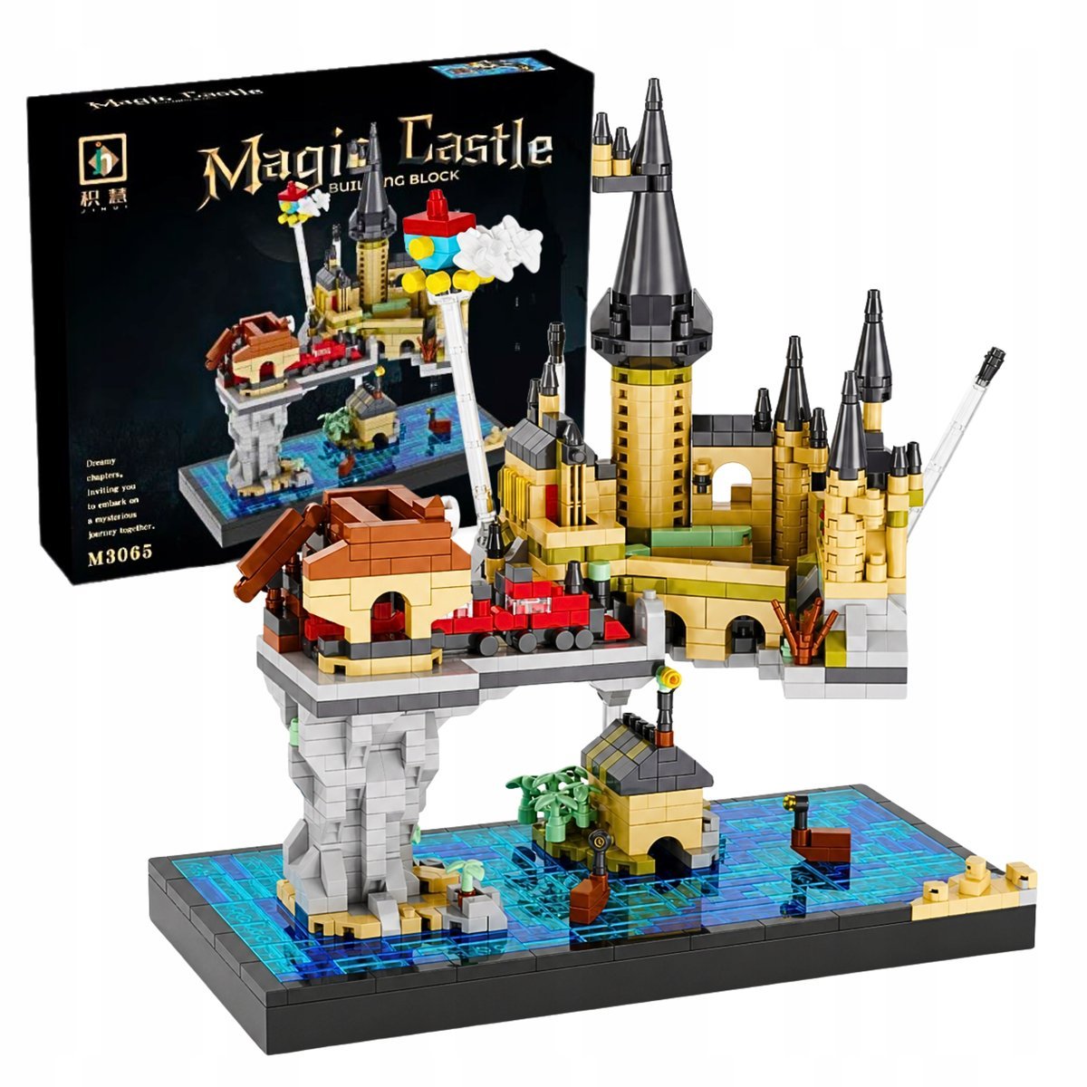 Klocki Magiczny Zamek Na Skale Zestaw 1256 El Model 3D