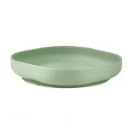 Miseczki i talerzyki dla dzieci - Beaba Silikonowy talerzyk z przyssawką sage green 450 ml - miniaturka - grafika 1