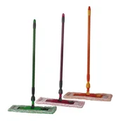 Miotły, szufle, mopy - Mop płaski z kijem teleskopowym Power JOTTA MIX KOLORÓW - miniaturka - grafika 1
