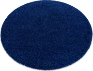 Dywany - Dywan SOFFI koło shaggy 5cm granat niebieski koło 120 cm - miniaturka - grafika 1