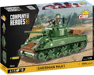 Cobi Company of Heroes 3 Czołg M4 Sherman 615 części  - Klocki - miniaturka - grafika 1