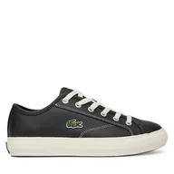 Trampki damskie - Tenisówki Lacoste Backcourt 749CFA0043 454 Czarny - miniaturka - grafika 1
