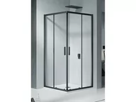 Kabiny prysznicowe - Riho Hamar 2.0 Kabina prysznicowa kwadratowa 90x90x200 cm profile czarne szkło przejrzyste G007005121 - miniaturka - grafika 1