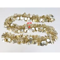 Ozdoby bożonarodzeniowe - Łańcuch choinkowy 13 cm x 2 m złoty - miniaturka - grafika 1