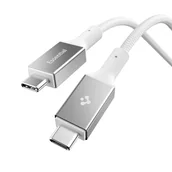 Kable USB - SPIGEN EB10015CC ESSENTIAL TYPE-C CABLE 100W 150CM WHITE - miniaturka - grafika 1