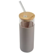 Shakery i bidony sportowe - Szklany Bidon Z Silikonową Osłonką, 0,5L - miniaturka - grafika 1