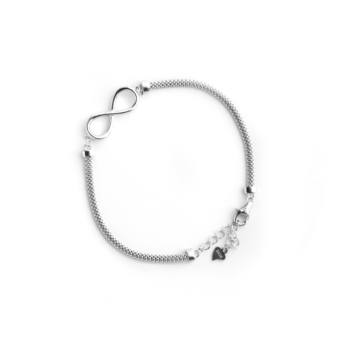 Srebrna bransoletka 925 Znak Nieskończoności