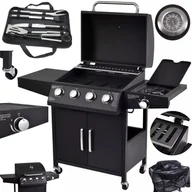 Grille gazowe - Grill gazowy Riwall Szwagier 0,5l - 5 palnikowy 4+1 + pokrowiec + sztućce 4 LATA GWARANCJII - miniaturka - grafika 1