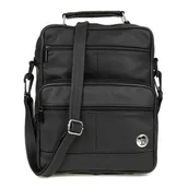 Torby męskie - Męska duża torba skórzana czarna Beltimore G20 czarny - miniaturka - grafika 1