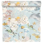 Tapety - Tapeta dziecięca niebieska morska flizelinowa - miniaturka - grafika 1