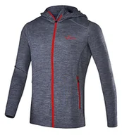 Kurtki męskie - Black Crevice Męska kurtka z kapturem z merynosów, wysokiej jakości kurtka z merynosów, z 70% wełny merynosów i 30% PES, regulująca temperaturę bluza z kapturem z merynosów, sweter z merynosów, bez - miniaturka - grafika 1