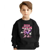 Bluzy dla dziewczynek - BLUZA DZIECIĘCA 67 SIX SEVEN VIRAL 134-140 DLA CHŁOPCA DZIEWCZYNKI - miniaturka - grafika 1