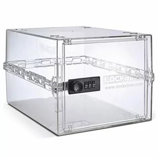 Lockabox One | Kompaktowe, Zamykane Pudełko Z Poliwęglanu Z Zamkiem Szyfrowym Dla Większego Bezpieczeństwa W Domu | Idealne Do Żywności, Leków I Inż.. - Meble modułowe i akcesoria - miniaturka - grafika 1