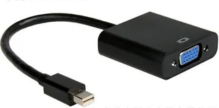 Gembird Adapter AV DisplayPort Mini - D-Sub VGA 0.15m czarny A-MDPM-VGAF-02 - Złącza, przejściówki, adaptery - miniaturka - grafika 1