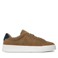 Sneakersy męskie - Sneakersy Tommy Hilfiger Th Court Summer Suede FM0FM05517 Brązowy - miniaturka - grafika 1