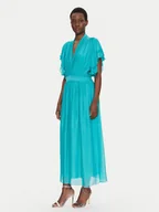 Sukienki - Dixie Sukienka letnia A207W017A Turkusowy Regular Fit - miniaturka - grafika 1